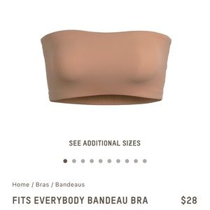 SKIMS “fits everybody” strapless bandeau bra